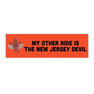 My Other Ride Is The New Jersey Devil bumper sticker