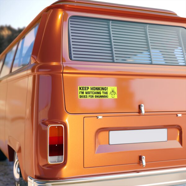 Keep Honking! I'm Hunting The Skies for Anunnaki sticker - Image 2