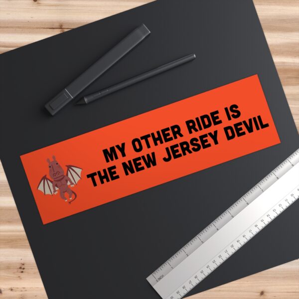 My Other Ride Is The New Jersey Devil bumper sticker - Image 3